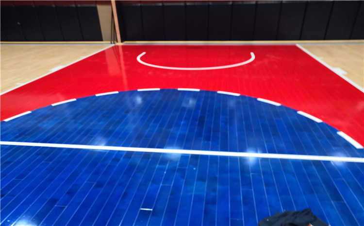 厦门埃里克概念篮球馆木地板安装
