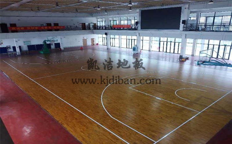 广西来宾市高级中学篮球馆木地板