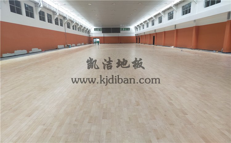 广州长大公路培训学校篮球馆木地板项目-凯洁实木运动地板