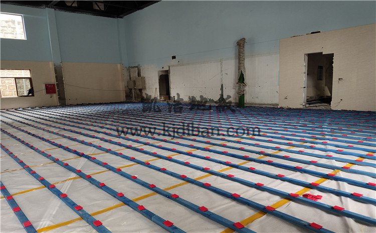 劳研科技有限公司篮球馆实木运动地板案例—凯洁实木运动地板厂家